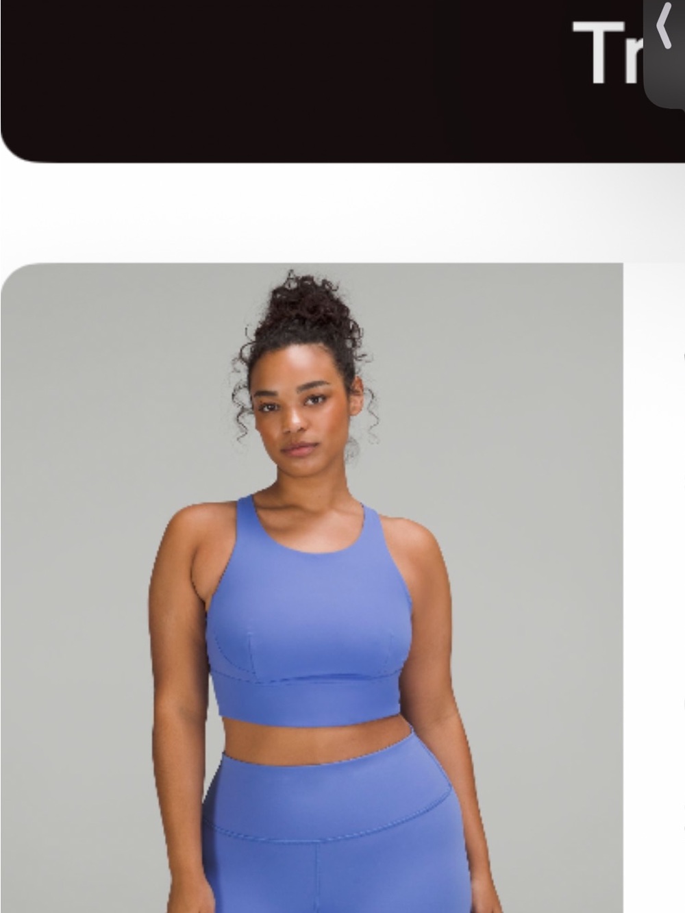 Lululemon Women’s High-Neck Sports Bra in Periwinkle Blue